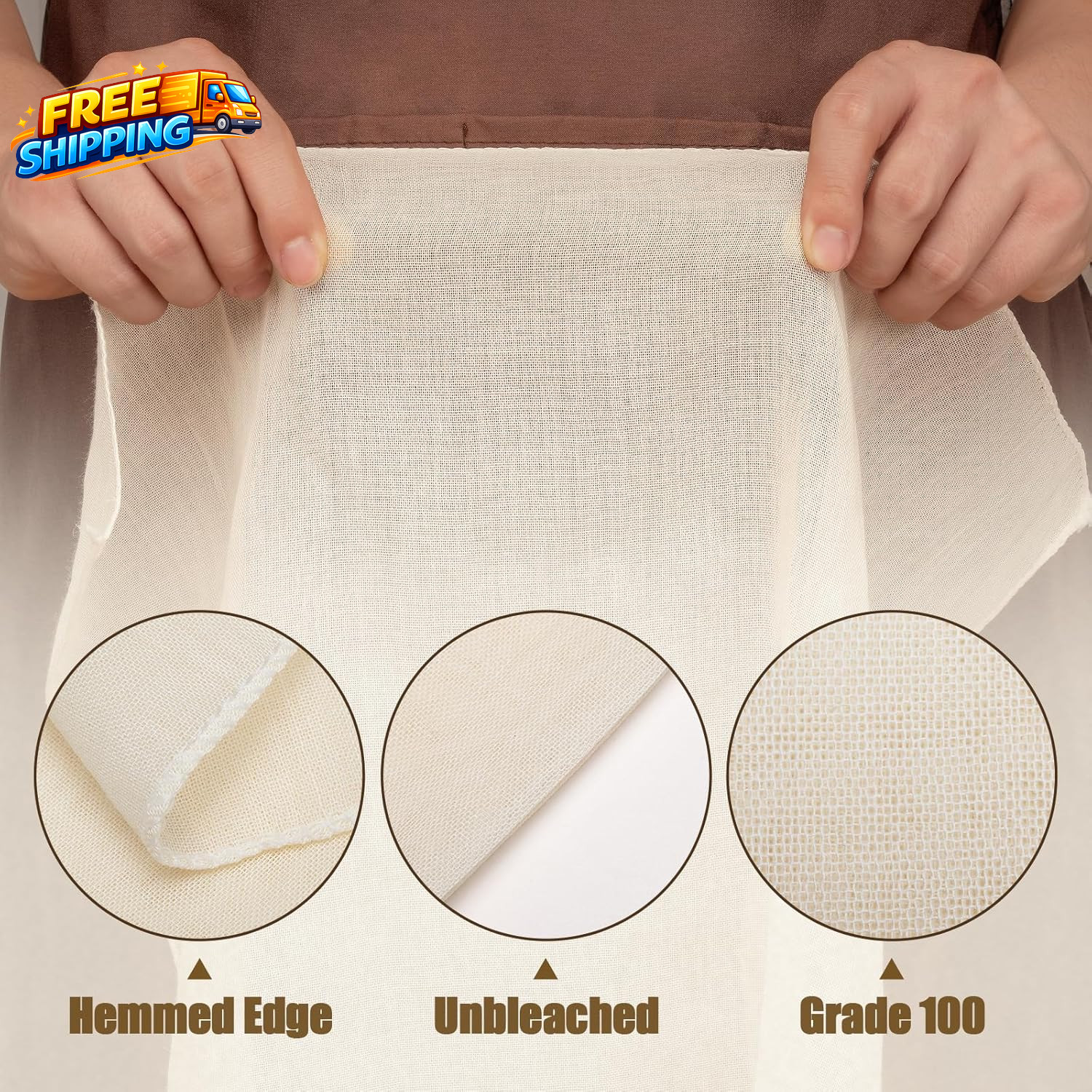 Cheese Cloths for Straining 6PCS 20X20 Inch Grade 100 Cheese Cloth Reusable Wash