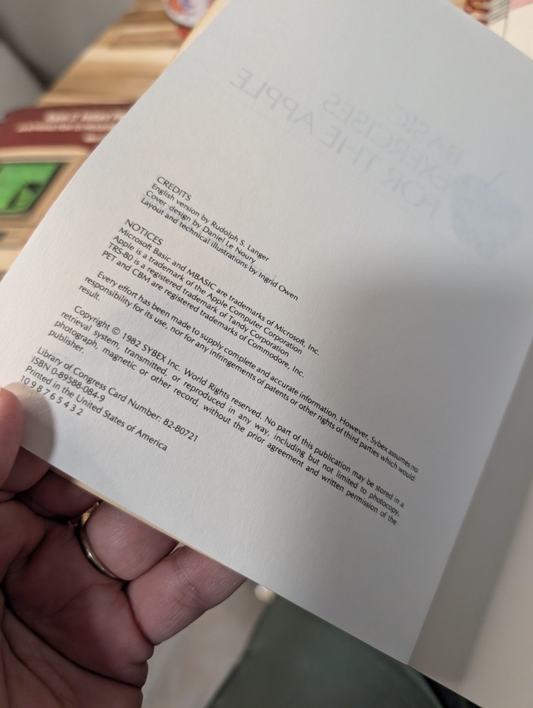 Vintage Apple II Reference Manuals Basic Exercises Apple, DOS Program, A2 Basics