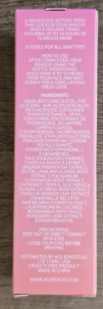 Ace Beauty Set Lock Setting Spray
