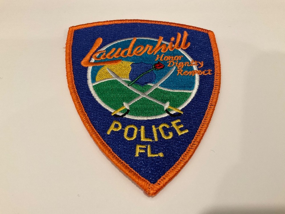 Swords patch Lauderhill Police State Florida FL