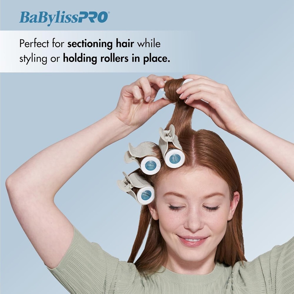 BaBylissPRO Roller Clips, 10 Count