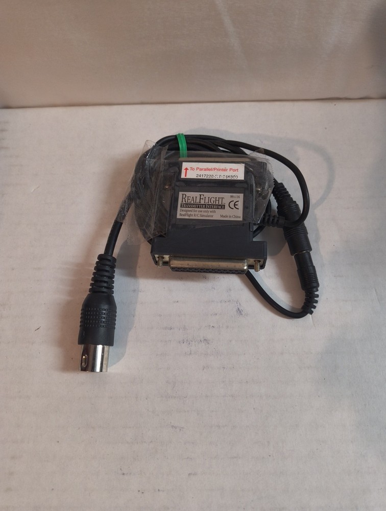 Realflight RC Flight Simulator Transmitter Cord / Parallel Adapter