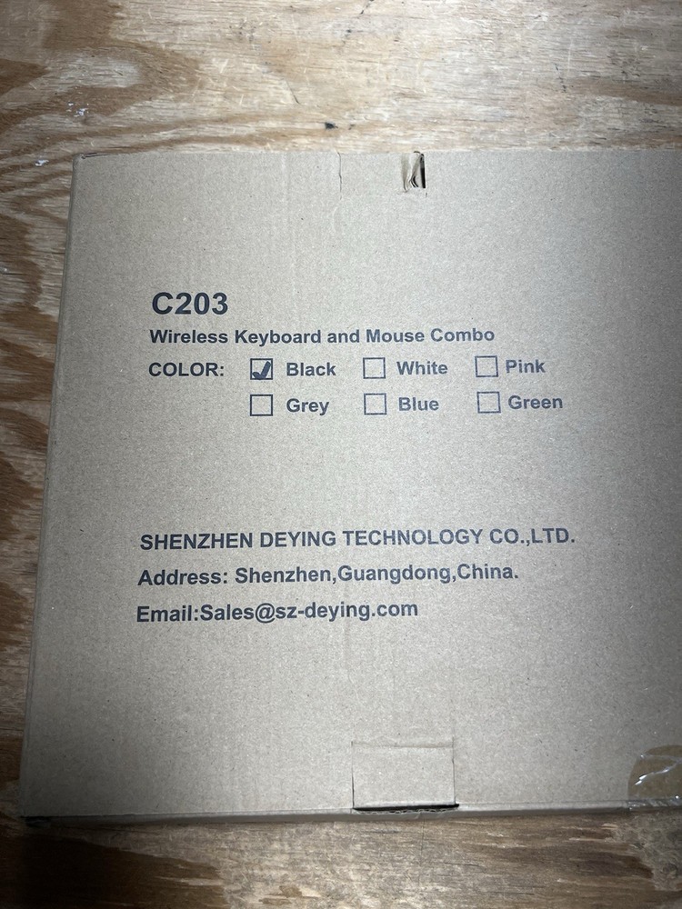 Wireless Keyboard And Mouse Combo C203