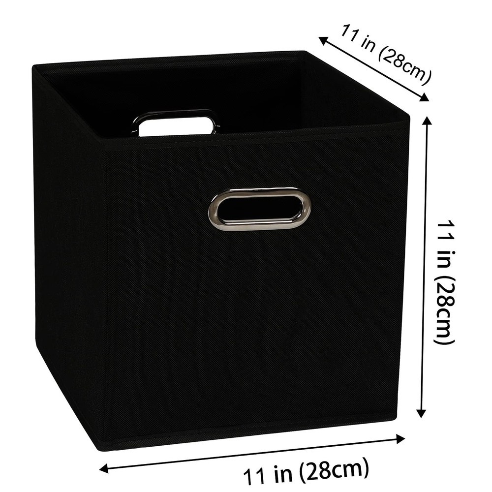 Yunkeeeper storage bins Cubes, Fabric Cube Organizer with Handle, Foldable Cu...