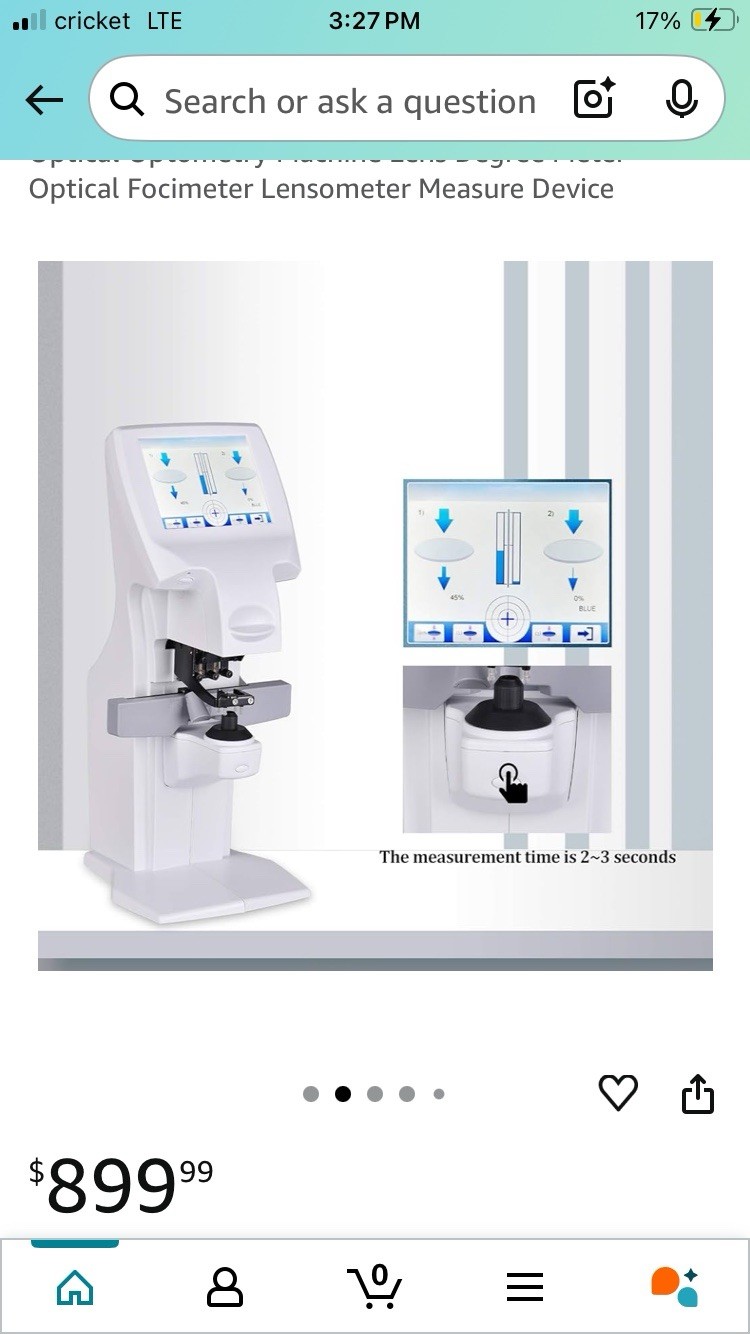 Auto Lensmeter Lensometer Focimeter Touchscreen Measure Device W/ Thermal Print