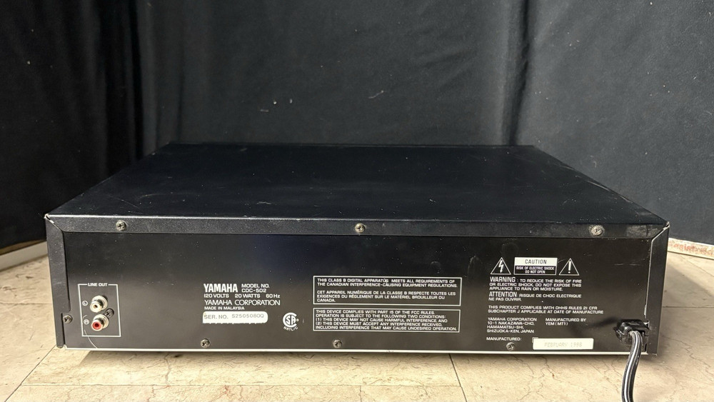 Yamaha CDC-502 CD Changer 5 Disc Carousel & Remote! * Nice!*
