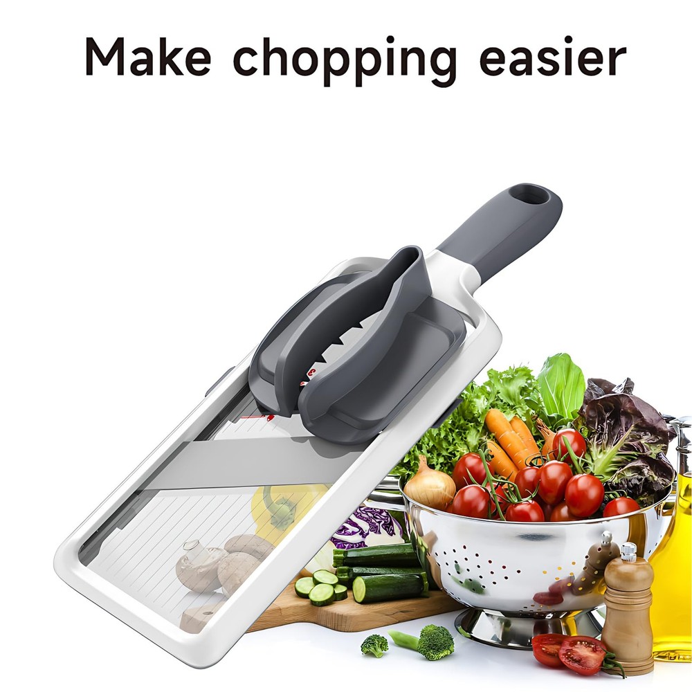Handheld Mandoline Slicer for Kitchen - Adjustable 3-Thickness Vegetable Slic...