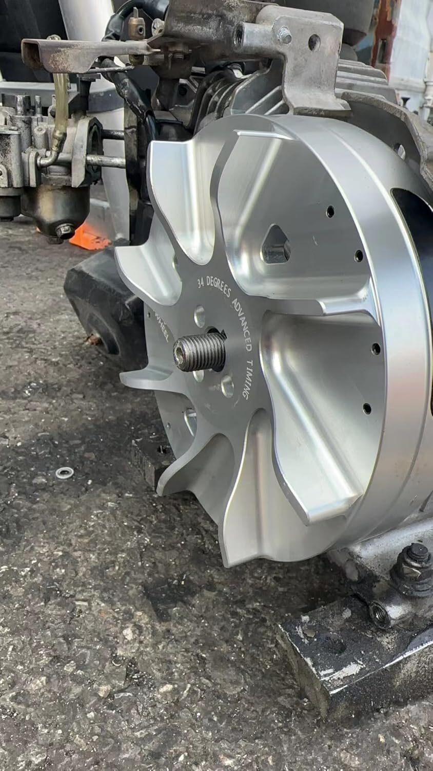 Slipstream Billet Flywheel 3.3 lb For 224cc 212cc GX200 Advance timing 34 Degree