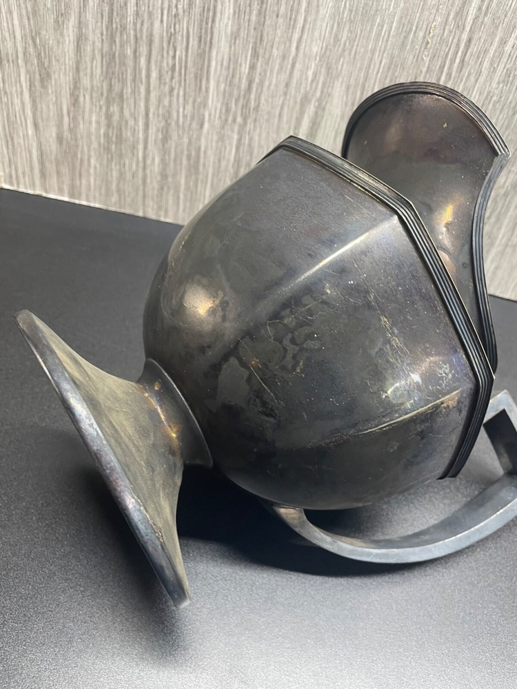 Sheffield Pitcher USA marked on bottom C361 very patina tarnished