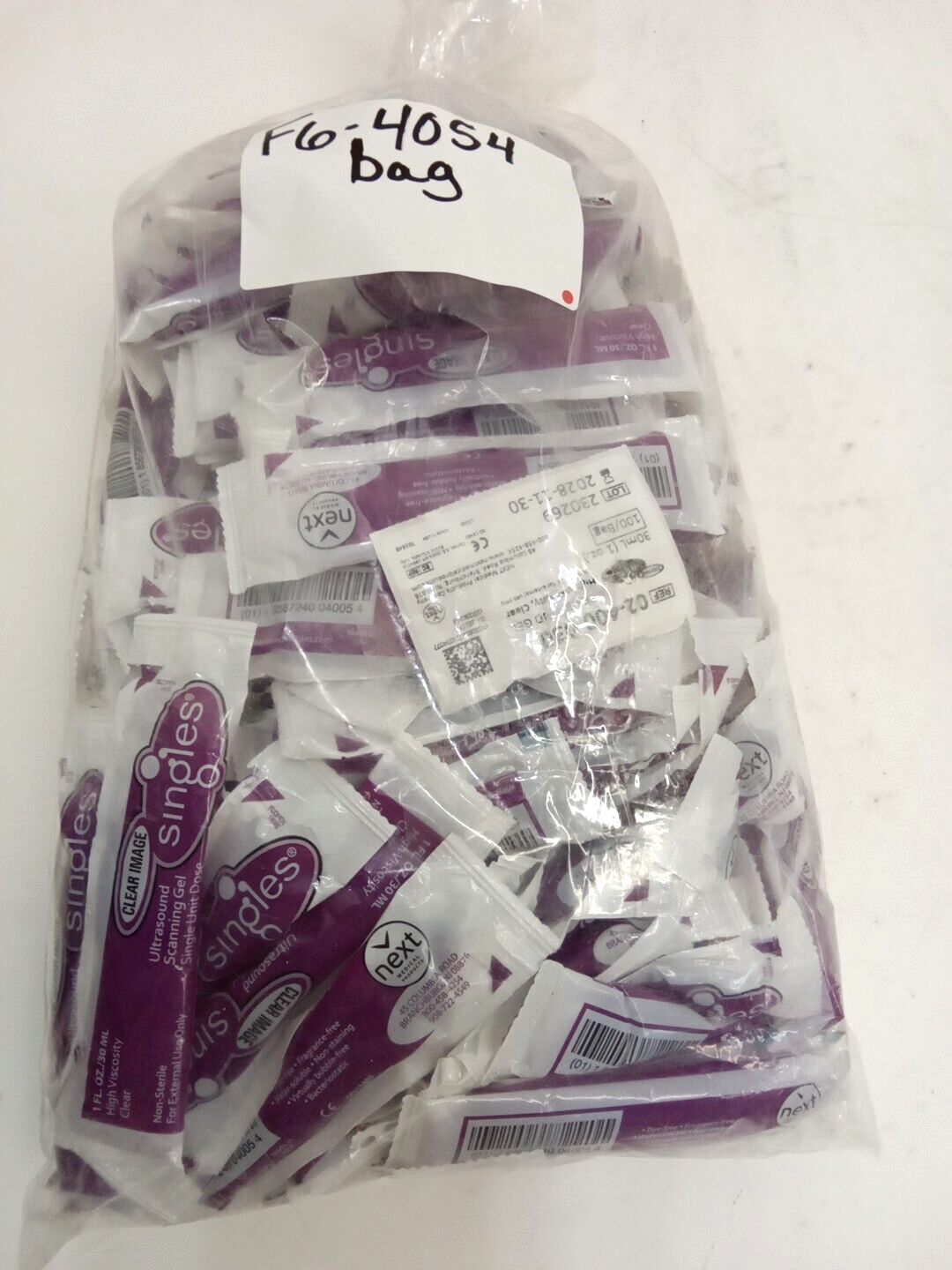 Next Med. Clear Image 02-400-030 1oz Singles UltraSound Scanning Gel Clear 100pk