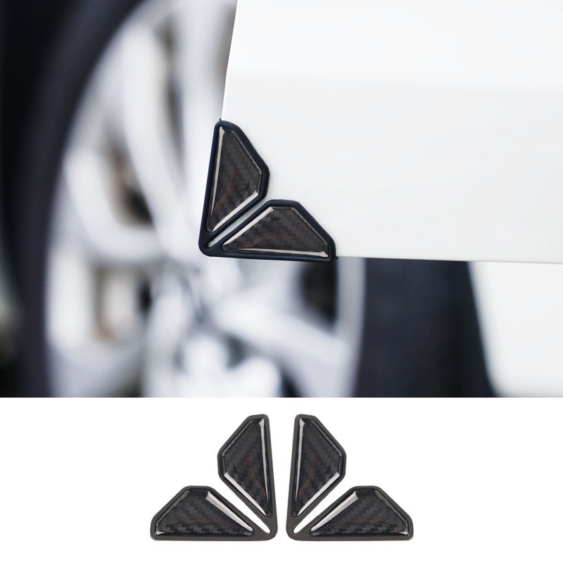 2X Black Universal Automobile Car Side Door Edge Corner Guard Protector