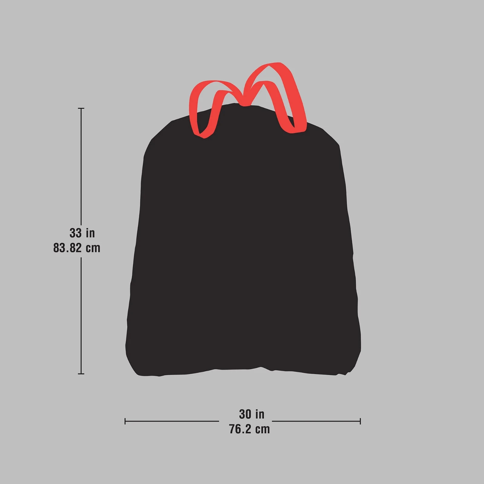 Share Large Trash Bags, 30 Gallon, 80 Black Bags, Unscented