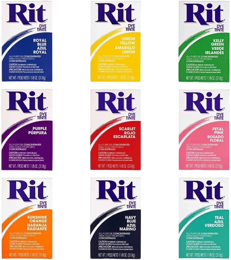 All-Purpose Rit Dye Powder - Black, Dye with Gloves for Fabric Projects