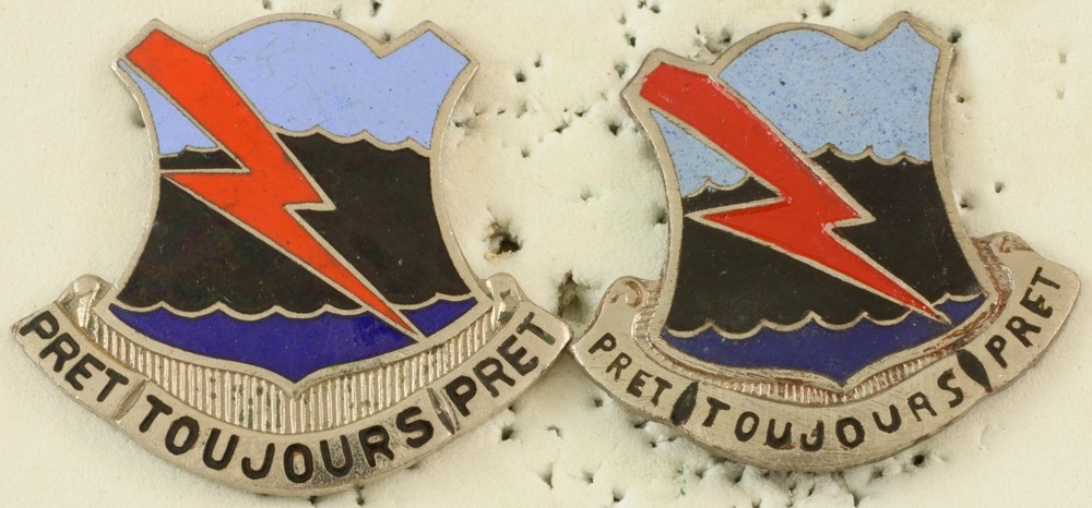 PAIR 304th Signal Battalion Crest DI/DUI CB Foreign Made VARIATIONS