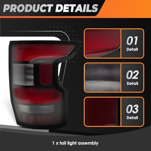Tail Light Assembly with Bulb Compatible with 2022 2023 Frontier Right