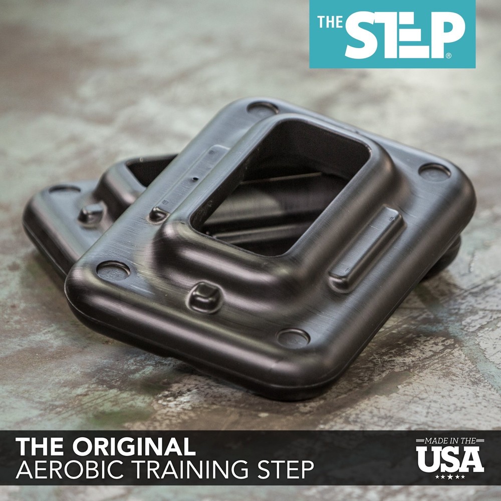 Original Aerobic Exercise Risers (Pair) with Nonskid Feet - Two Extra Risers ...