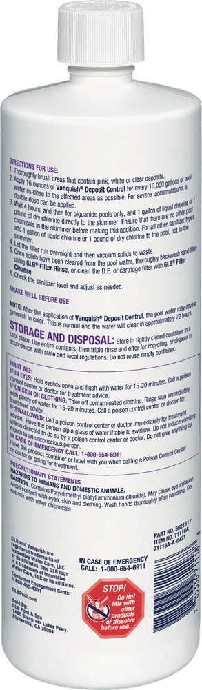 GLB Vanquish Deposit Control 32oz.
