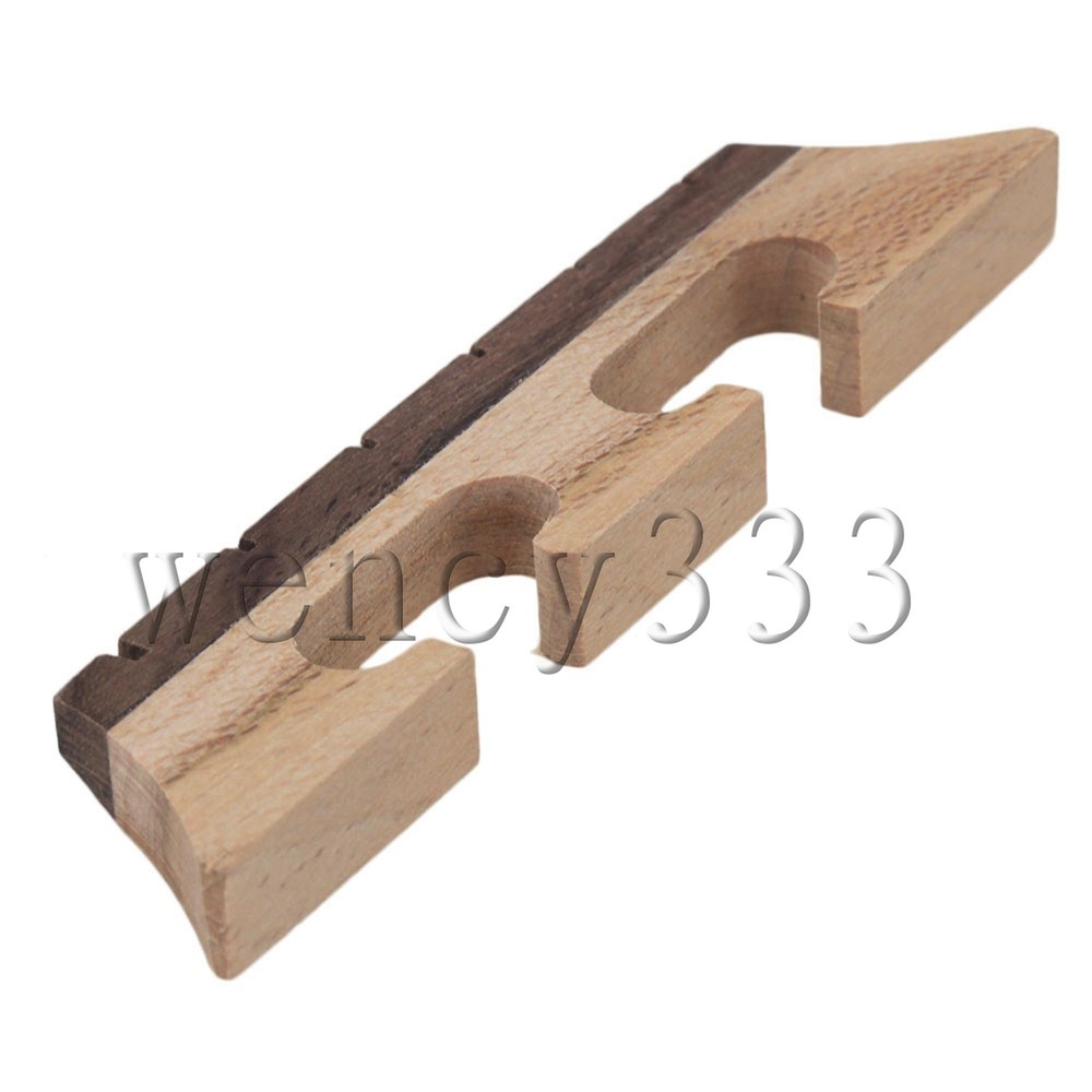 Three Legged Maple Ebony 6 String Ukulele Guitar Banjo Bridge String Instrument