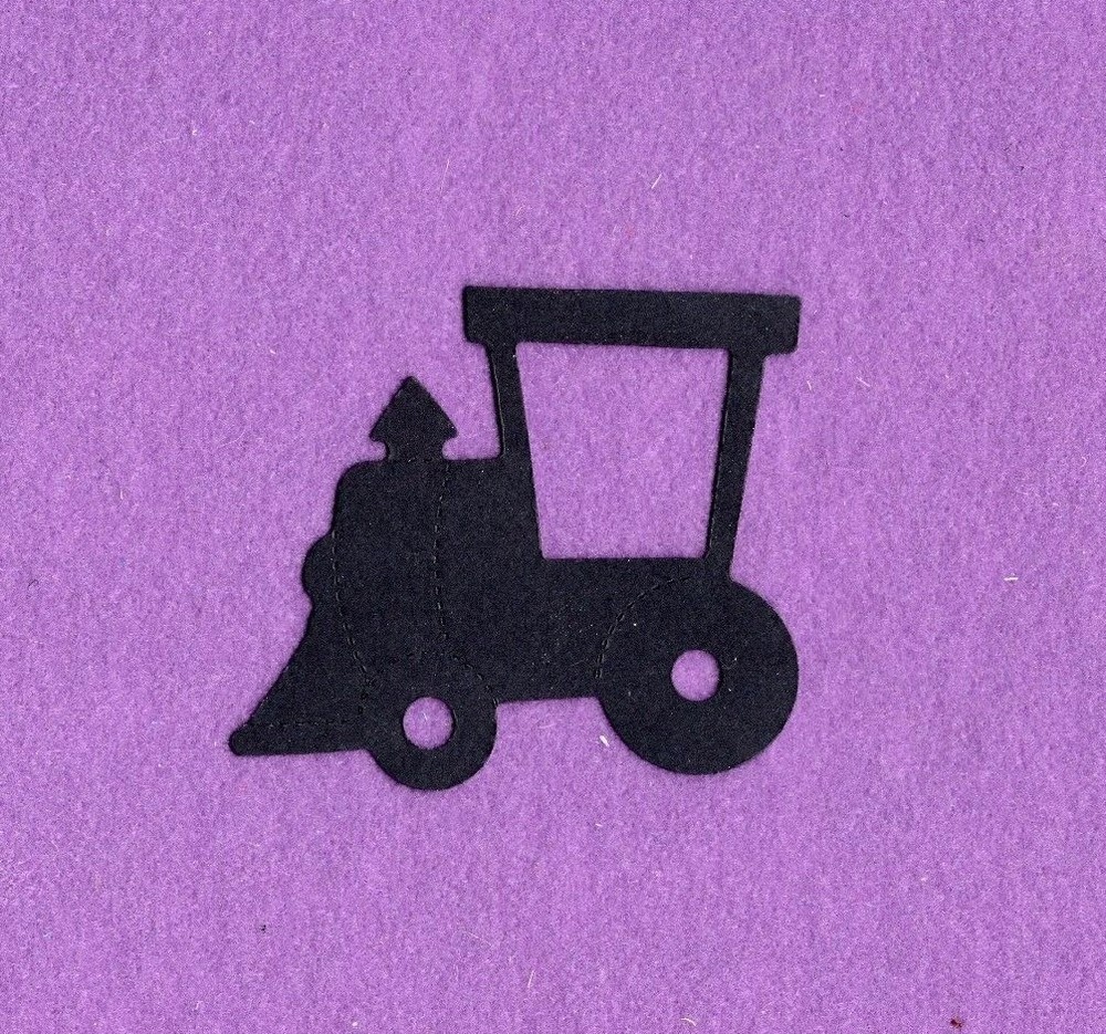 TRAIN ENGINE die cuts scrapbook cards