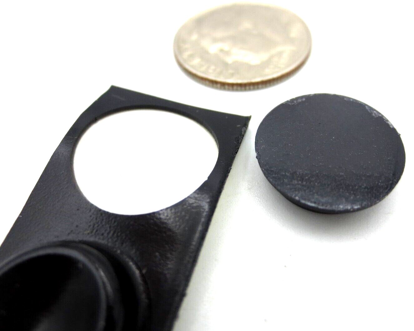 Stick-On Bumper Pad Durable Lasting Rubber Adhesive, Has 1/2" Pad, Is 1/8" Tall