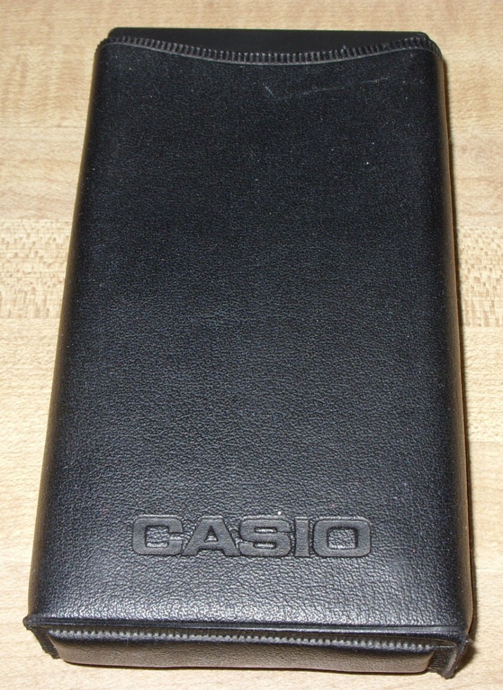 CASIO MEMORY-8A CALCULATOR WITH CASE, MODEL CD-813, ca 1975, WORKING