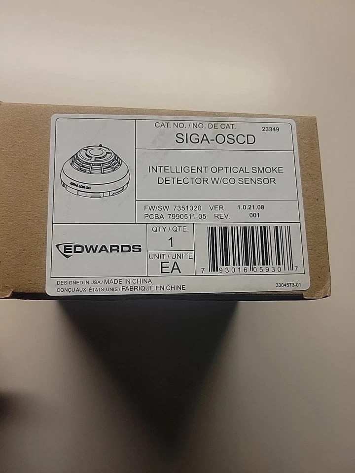 Edwards SIGA-OSCD Smoke and CO Detector