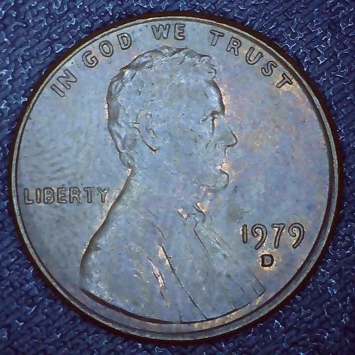 1979 D Lincoln Penny error repunched mintmark