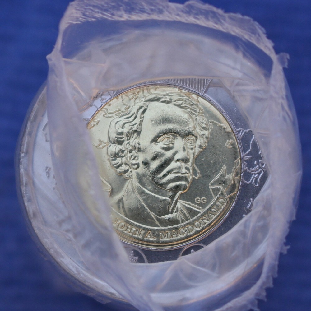 Canada 2015 Mint Roll - Toonies ($ 2.00) - Sir John A Macdonald Reverse