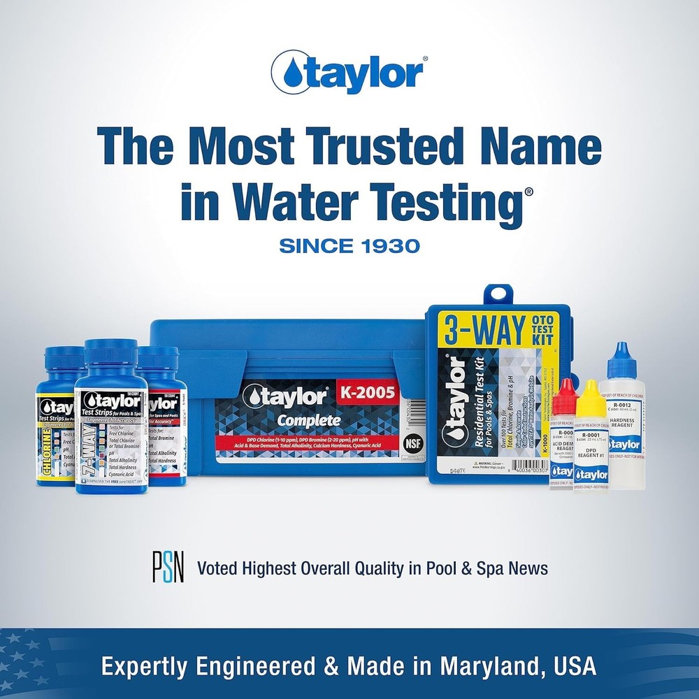 Service Complete Pool Water Test Kit K-2006C