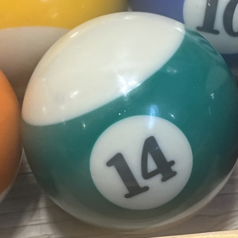 Billiard Pool Balls Complete Set as Shown With Racks