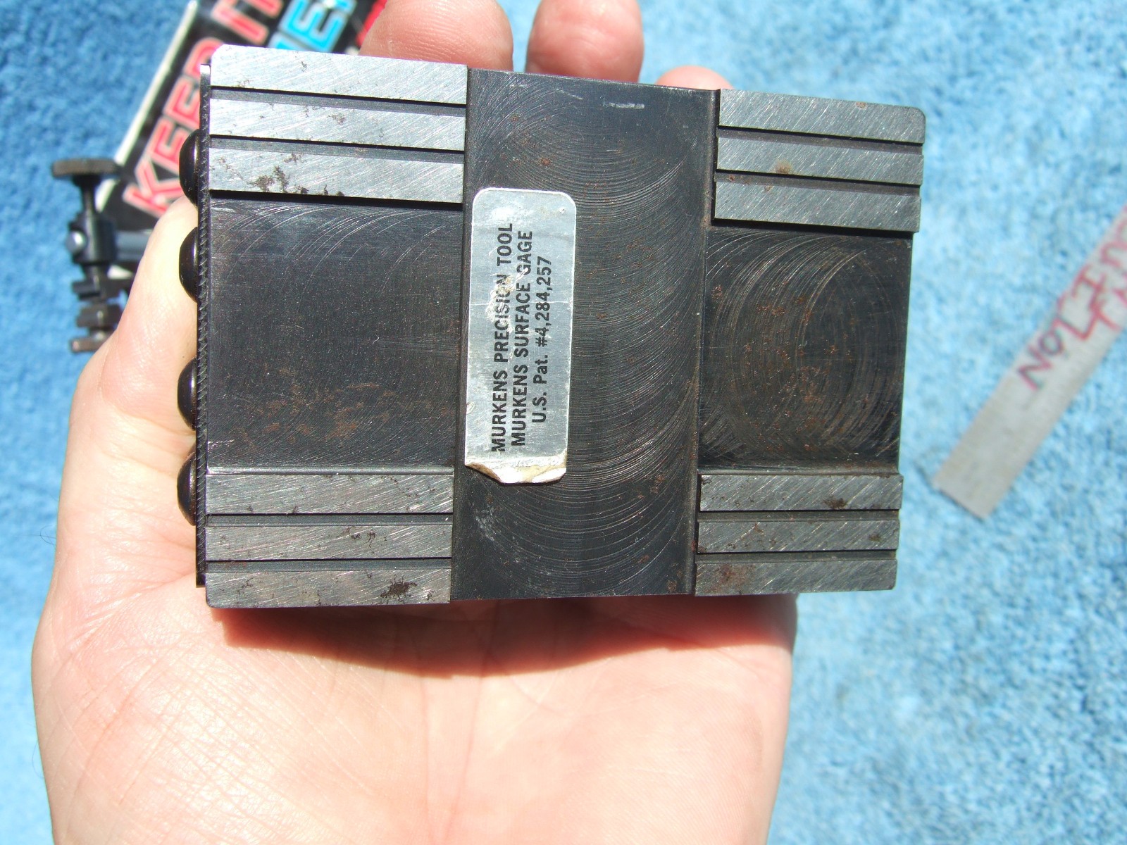 MURKENS USED SURFACE GAGE MG-1 VINTAGE INSPECTION TOOL SURFACE GRINDER CLEAN 2A