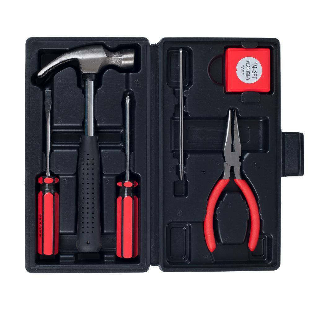 Multipurpose Car and Office Black Tool Kit (7-Piece)