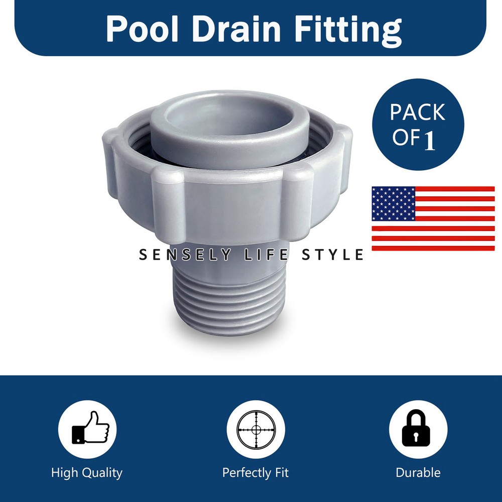 US Swimming Pool Drain Connector Pipe Hose Adapter Fitting Connect Replace Part