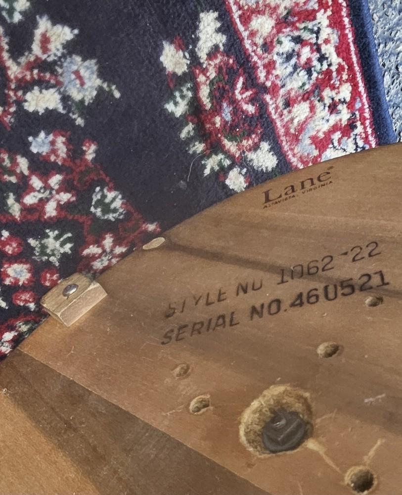 Lane Solid Walnut Accent / Side Table MCM Rarity