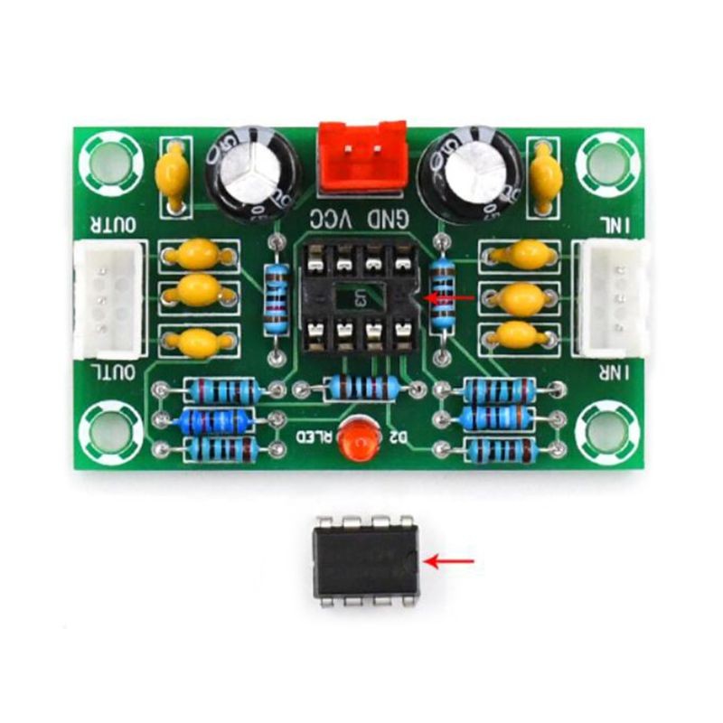 Preamplifier Board Module Amplifier Front Panel Digital Tone Board Wide Voltage