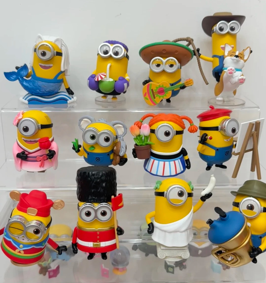 Authentic Minions World Tour Series Figure Blind Box Confirmed Toy Gift