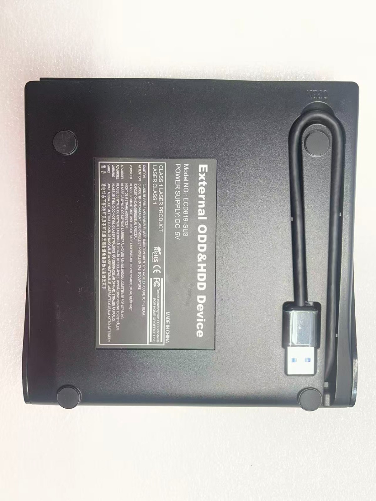 ROOFULL USB 3.0 External DVD/CD Drive Card Reader Hub for Laptop Mac PC