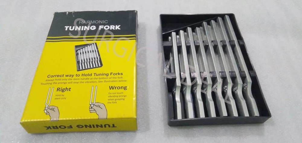 Harmonic Tuning Fork Set Of 8 With Box