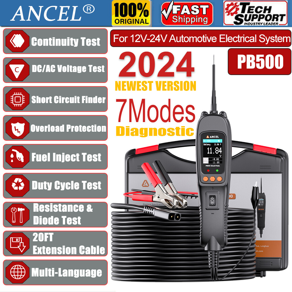 Ancel PB500 Circuit Probe Tester Inspection Tools 12V 24V Electrical System Test