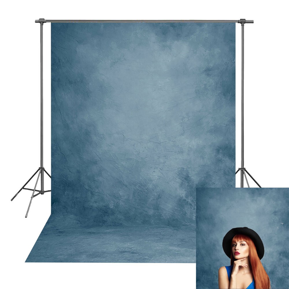 Blue Solid Abstract Backdrop Photography Headshots Professional Background 5x7ft