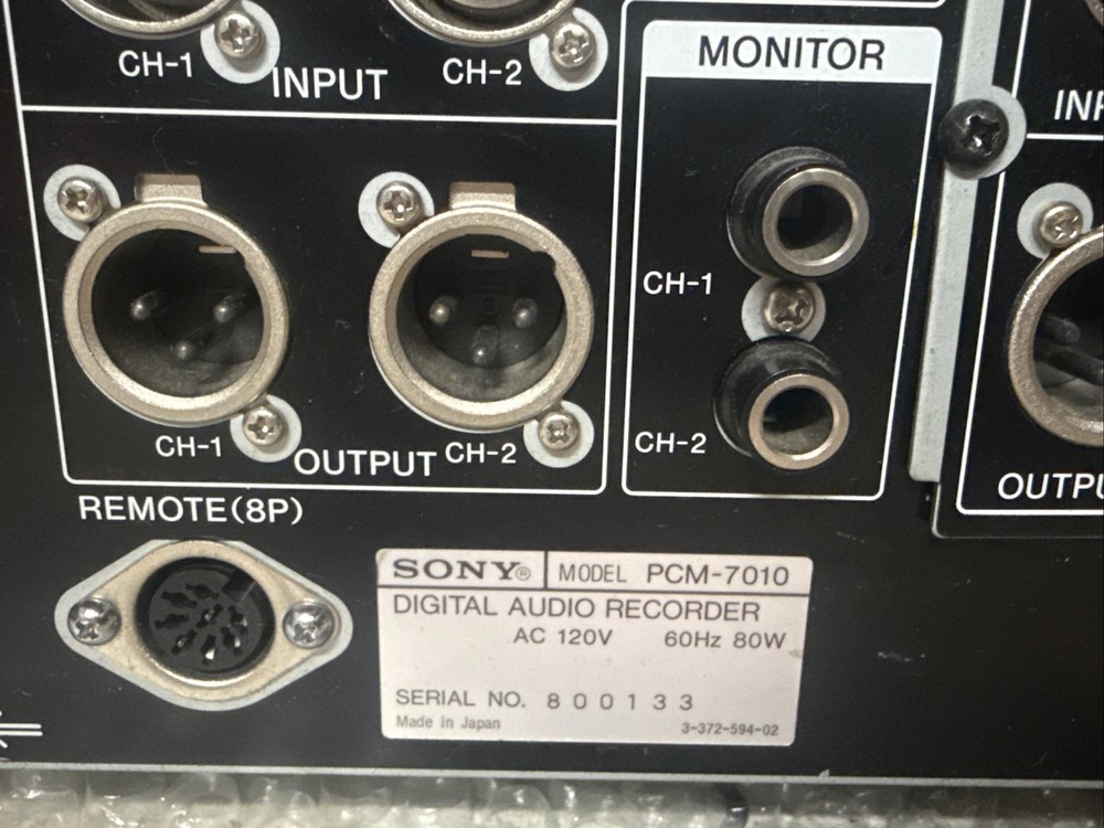 Sony PCM-7010 Digital Audio Recorder