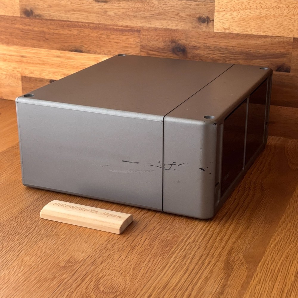 TEAC Stackable Telescoping MiniDisc Storage Unit Case Holds 32 MDs Gray #47