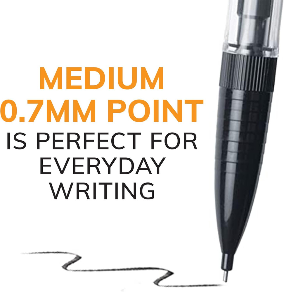 Xtra-Smooth Mechanical Pencils with Erasers, Medium Point (0.7mm), 10-Count Pack