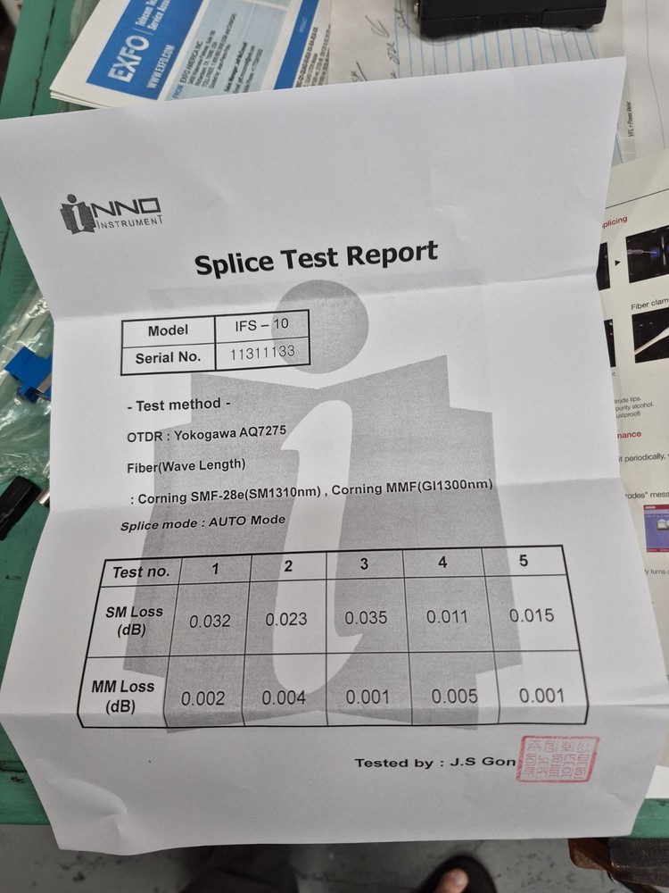 INNO IFS-10 Fusion splicer