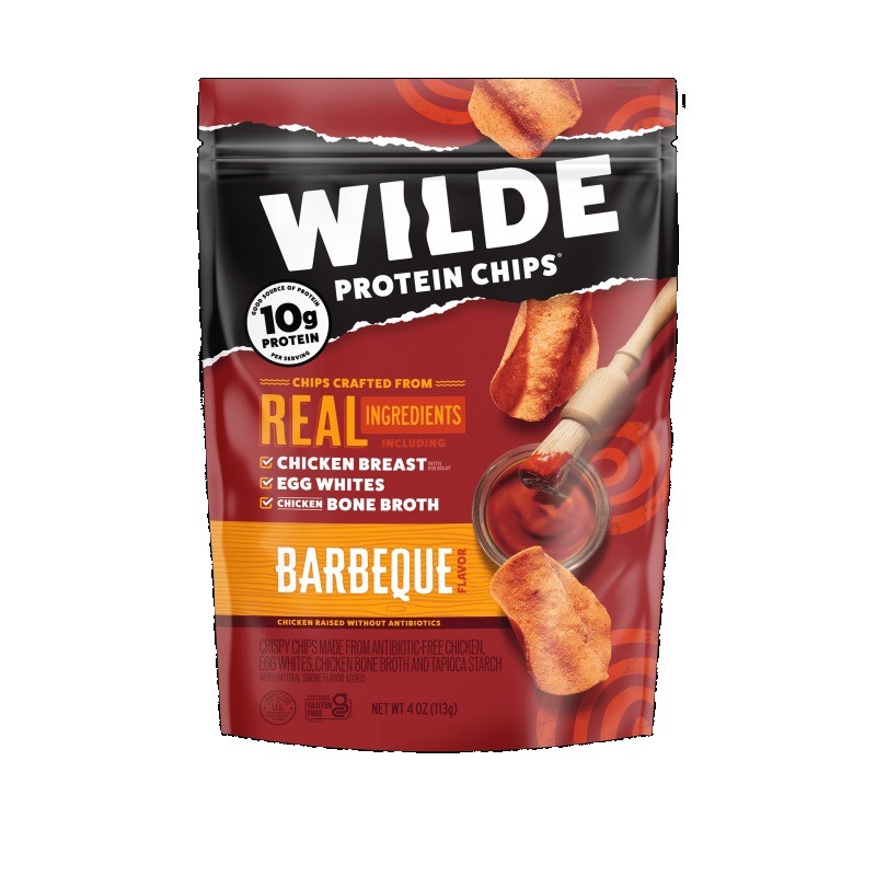 WILDE Protein Chips Barbeque, Thin Crispy High Protein, 4.0 Oz