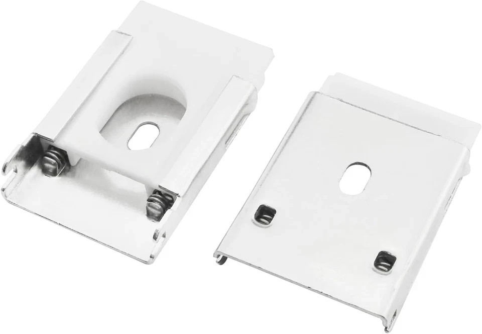 2 Sets Blinds Mounting Brackets with Screws, L Shaped Hardware for Zebra Roller