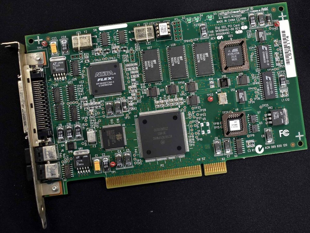 Digidesign Digi 001 PCI Audio Interface Card 941006492 REV C with Driver Softwar