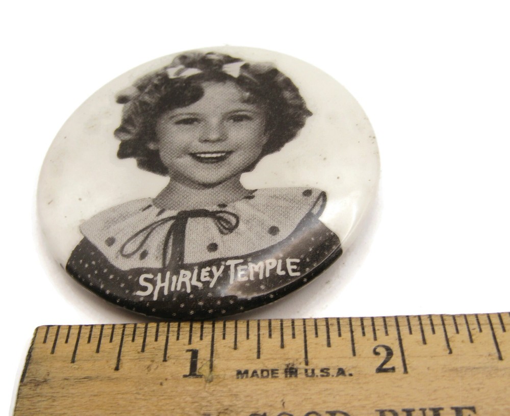 Shirley Temple Pin Button Vintage