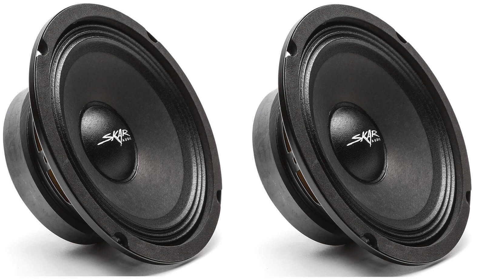 (2) NEW SKAR AUDIO FSX65-4 6.5-INCH 4 OHM 300W MAX CAR PRO AUDIO SPEAKERS - PAIR