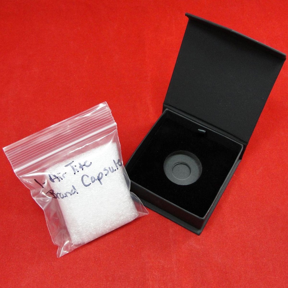 Folding Coin Box w/Magnetic Lid & Stand Insert INCLUDES Model A AirTite Capsule